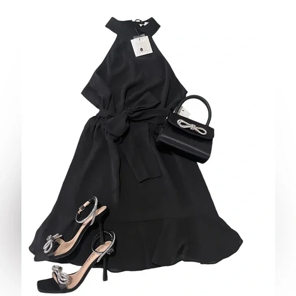 TUSSAH BLACK COCKTAIL DRESS! - Picture 3 of 3